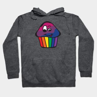 Bisexual Pride Rainbow Cupcake Hoodie